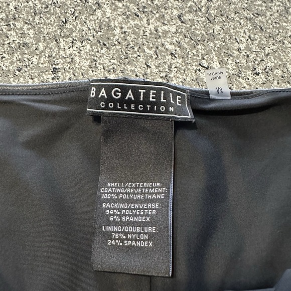 Bagatelle Collection Pants Womens M 29x32 High Rise Faux Leather Flare Pull On - Picture 4 of 9